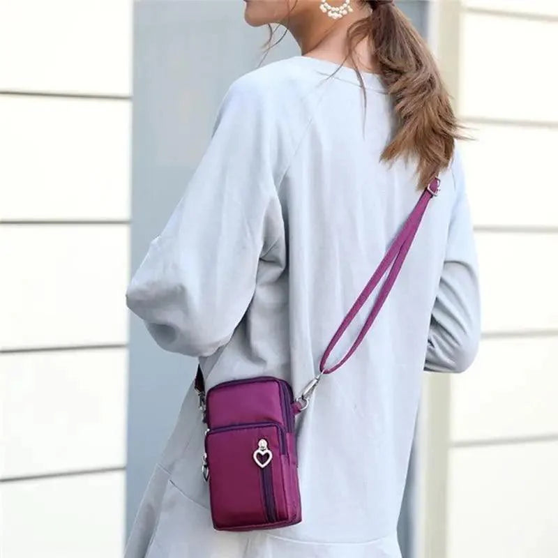 New Trendy Crossbody Zipper  Shoulder Bag For Ladies And Girls Multifunction Handbag Wrist Purse For Females Stevvex
