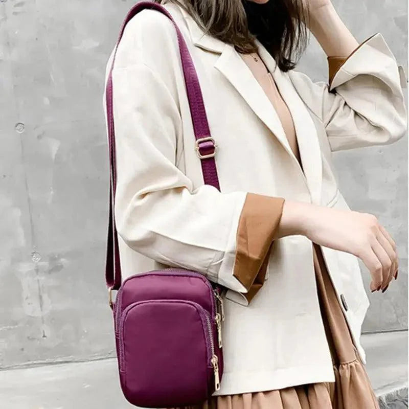 New Trendy Crossbody Zipper  Shoulder Bag For Ladies And Girls Multifunction Handbag Wrist Purse For Females Stevvex