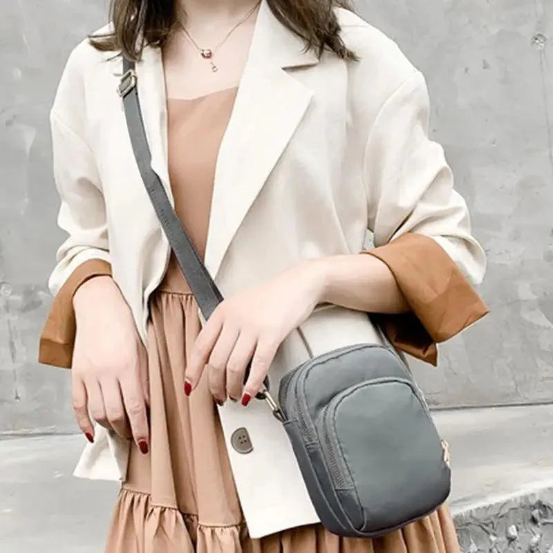 New Trendy Crossbody Zipper  Shoulder Bag For Ladies And Girls Multifunction Handbag Wrist Purse For Females Stevvex