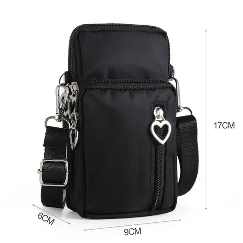 New Trendy Crossbody Zipper  Shoulder Bag For Ladies And Girls Multifunction Handbag Wrist Purse For Females Stevvex