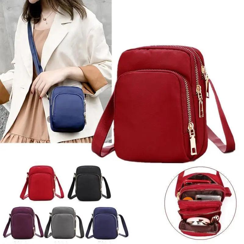 New Trendy Crossbody Zipper  Shoulder Bag For Ladies And Girls Multifunction Handbag Wrist Purse For Females Stevvex