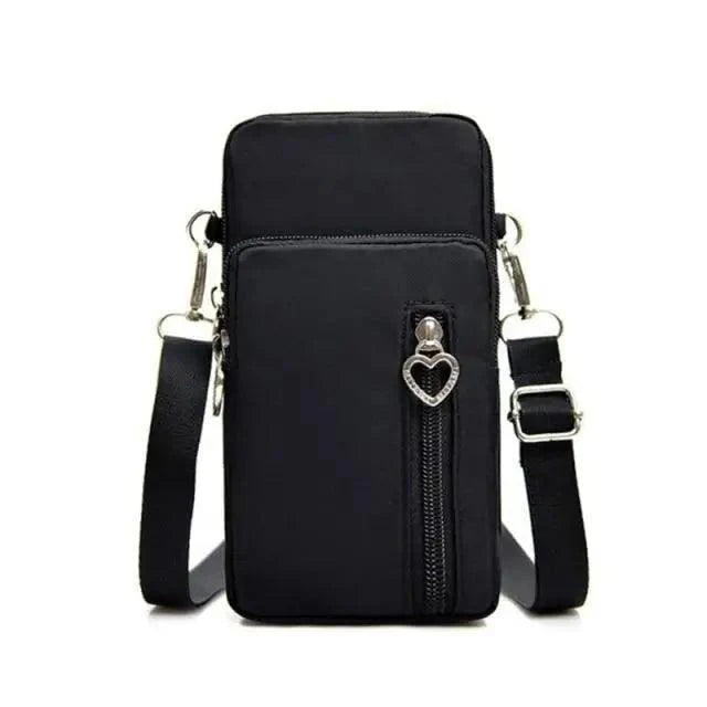 New Trendy Crossbody Zipper  Shoulder Bag For Ladies And Girls Multifunction Handbag Wrist Purse For Females Stevvex