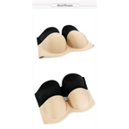 New Trendy Invisible Bras Bralette Underwear Women's Push Up Strapless Bra Wedding Brassiere Underwired Back 1/2 Cup Stevvex