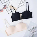 New Trendy Invisible Bras Bralette Underwear Women's Push Up Strapless Bra Wedding Brassiere Underwired Back 1/2 Cup Stevvex