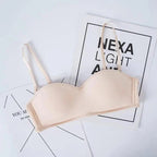 New Trendy Invisible Bras Bralette Underwear Women's Push Up Strapless Bra Wedding Brassiere Underwired Back 1/2 Cup Stevvex