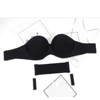 New Trendy Invisible Bras Bralette Underwear Women's Push Up Strapless Bra Wedding Brassiere Underwired Back 1/2 Cup Stevvex