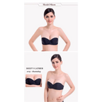 New Trendy Invisible Bras Bralette Underwear Women's Push Up Strapless Bra Wedding Brassiere Underwired Back 1/2 Cup Stevvex