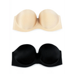New Trendy Invisible Bras Bralette Underwear Women's Push Up Strapless Bra Wedding Brassiere Underwired Back 1/2 Cup Stevvex