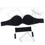 New Trendy Invisible Bras Bralette Underwear Women's Push Up Strapless Bra Wedding Brassiere Underwired Back 1/2 Cup Stevvex