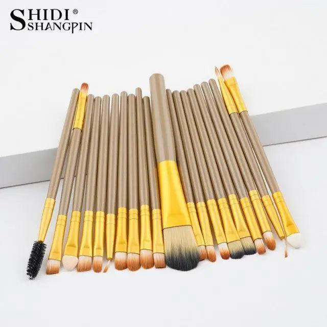 New Trendy Makeup Brushes Sets For Foundation Powder Blush Eyeshadow Concealer Lip Eye Make Up Brush Cosmetics Beauty Tool Stevvex