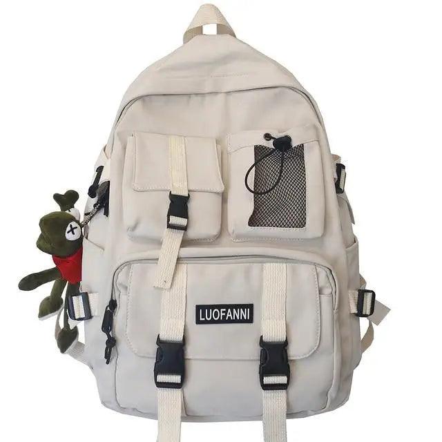 New Trendy Nylon Backpack For Women, Girls And Boy Stylish Travel Mesh, Student College School Bag, Cool Laptop Backpack For Women And Men Stevvex