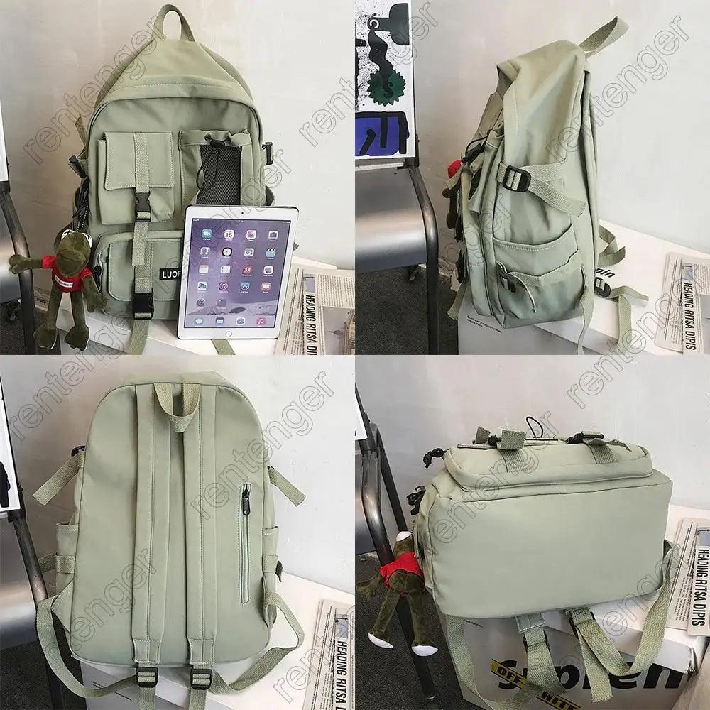 New Trendy Nylon Backpack For Women, Girls And Boy Stylish Travel Mesh, Student College School Bag, Cool Laptop Backpack For Women And Men Stevvex