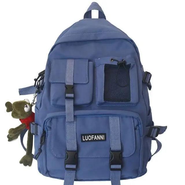 New Trendy Nylon Backpack For Women, Girls And Boy Stylish Travel Mesh, Student College School Bag, Cool Laptop Backpack For Women And Men Stevvex