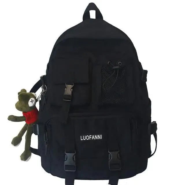 New Trendy Nylon Backpack For Women, Girls And Boy Stylish Travel Mesh, Student College School Bag, Cool Laptop Backpack For Women And Men Stevvex