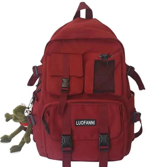 New Trendy Nylon Backpack For Women, Girls And Boy Stylish Travel Mesh, Student College School Bag, Cool Laptop Backpack For Women And Men Stevvex