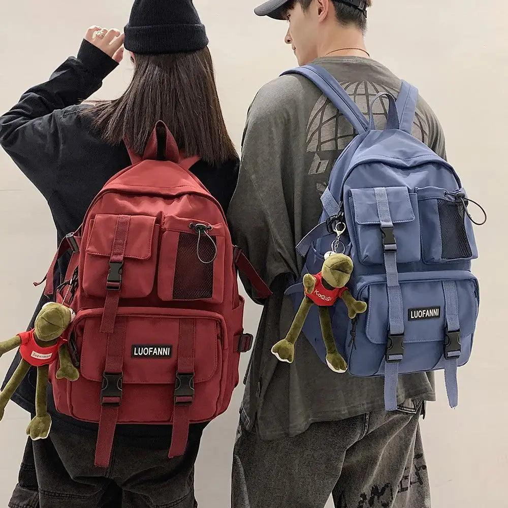 New Trendy Nylon Backpack For Women, Girls And Boy Stylish Travel Mesh, Student College School Bag, Cool Laptop Backpack For Women And Men Stevvex