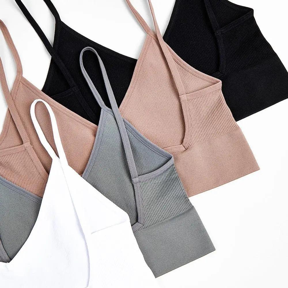 New Trendy Open Back Bra Seamless Brassiere, Comfortable Top Women Wire free Low Back Underwear No Pad Unlined Backless Bra Stevvex