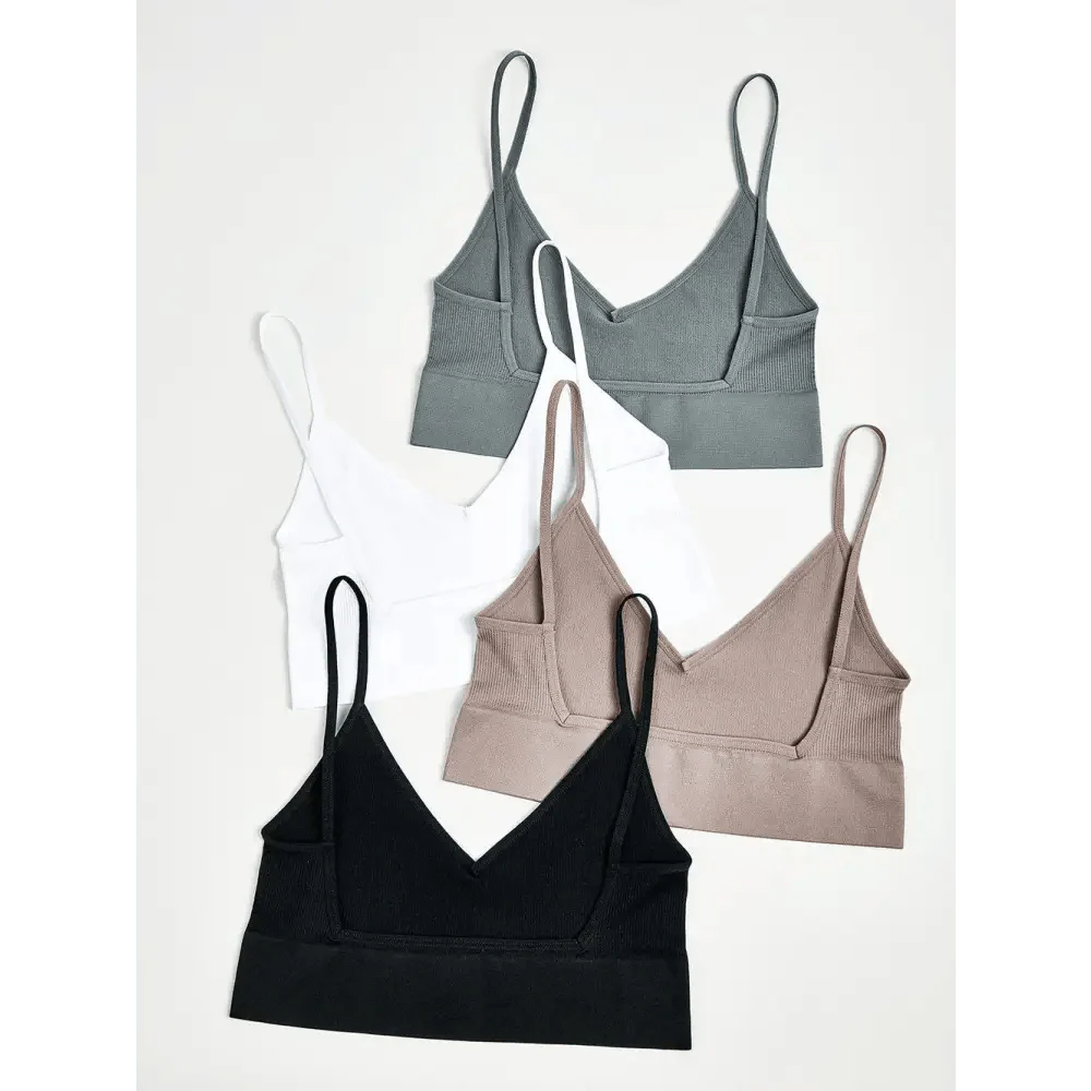 New Trendy Open Back Bra Seamless Brassiere, Comfortable Top Women Wire free Low Back Underwear No Pad Unlined Backless Bra Stevvex