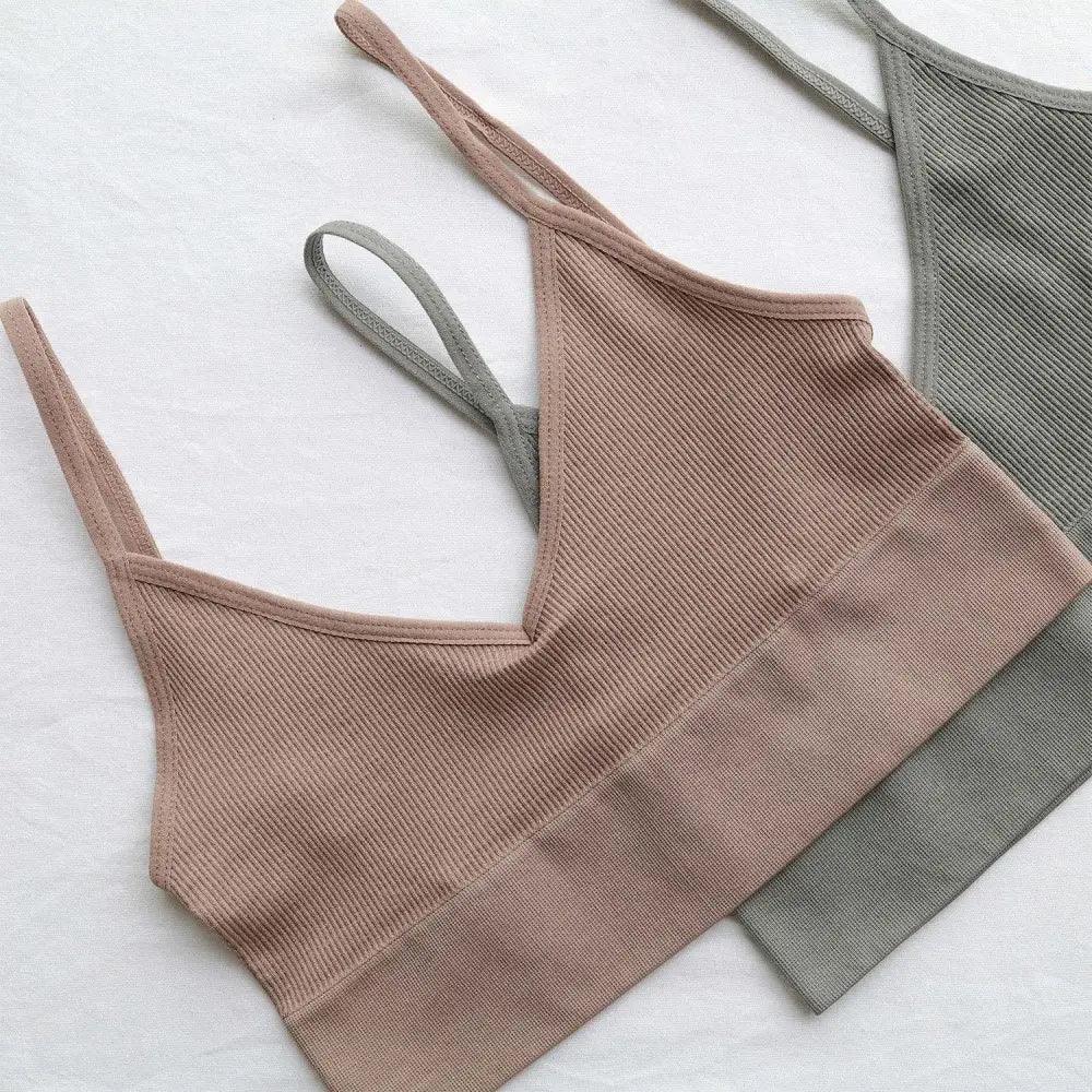 New Trendy Open Back Bra Seamless Brassiere, Comfortable Top Women Wire free Low Back Underwear No Pad Unlined Backless Bra Stevvex