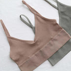 New Trendy Open Back Bra Seamless Brassiere, Comfortable Top Women Wire free Low Back Underwear No Pad Unlined Backless Bra Stevvex
