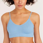 New Trendy Open Back Bra Seamless Brassiere, Comfortable Top Women Wire free Low Back Underwear No Pad Unlined Backless Bra Stevvex