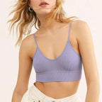 New Trendy Open Back Bra Seamless Brassiere, Comfortable Top Women Wire free Low Back Underwear No Pad Unlined Backless Bra Stevvex