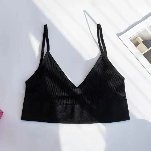 New Trendy Open Back Bra Seamless Brassiere, Comfortable Top Women Wire free Low Back Underwear No Pad Unlined Backless Bra Stevvex