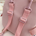 New Trendy Small Canvas Mini Backpack For Women And Girls Anti-theft Shoulder Bag And School Bag For Teenager Girls Stevvex
