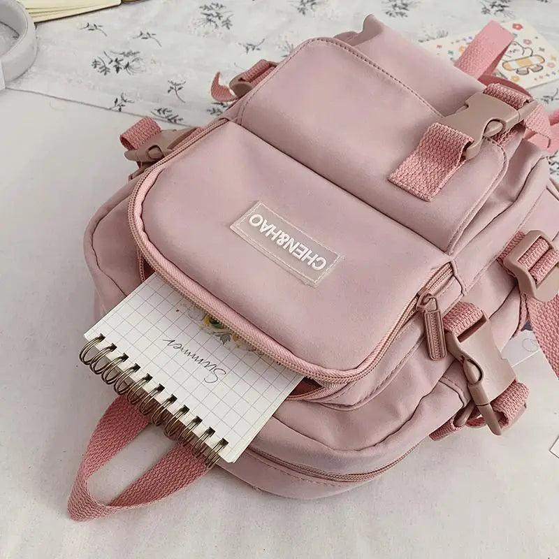 New Trendy Small Canvas Mini Backpack For Women And Girls Anti-theft Shoulder Bag And School Bag For Teenager Girls Stevvex