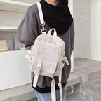 New Trendy Small Canvas Mini Backpack For Women And Girls Anti-theft Shoulder Bag And School Bag For Teenager Girls Stevvex