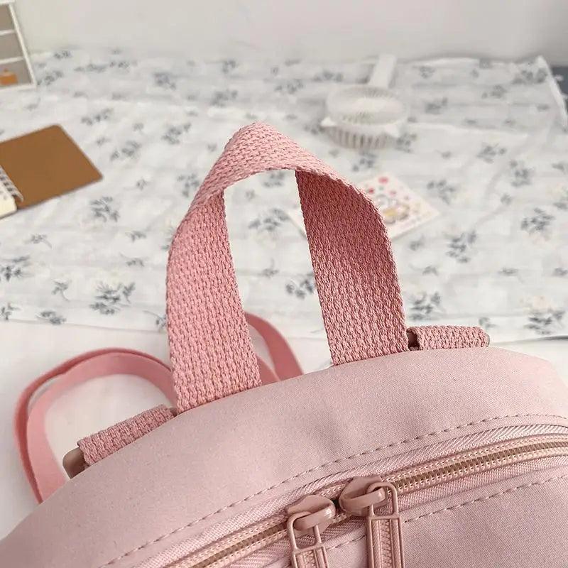 New Trendy Small Canvas Mini Backpack For Women And Girls Anti-theft Shoulder Bag And School Bag For Teenager Girls Stevvex
