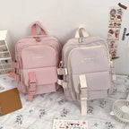 New Trendy Small Canvas Mini Backpack For Women And Girls Anti-theft Shoulder Bag And School Bag For Teenager Girls Stevvex