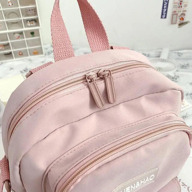 New Trendy Small Canvas Mini Backpack For Women And Girls Anti-theft Shoulder Bag And School Bag For Teenager Girls Stevvex