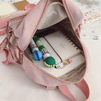 New Trendy Small Canvas Mini Backpack For Women And Girls Anti-theft Shoulder Bag And School Bag For Teenager Girls Stevvex
