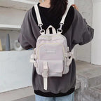 New Trendy Small Canvas Mini Backpack For Women And Girls Anti-theft Shoulder Bag And School Bag For Teenager Girls Stevvex