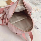 New Trendy Small Canvas Mini Backpack For Women And Girls Anti-theft Shoulder Bag And School Bag For Teenager Girls Stevvex