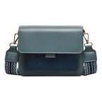New Trendy Small Square Wide Shoulder Strap Lady Bag For Women And Girl Fashionable Casual Mobile Phone Bag And Wallet Stevvex