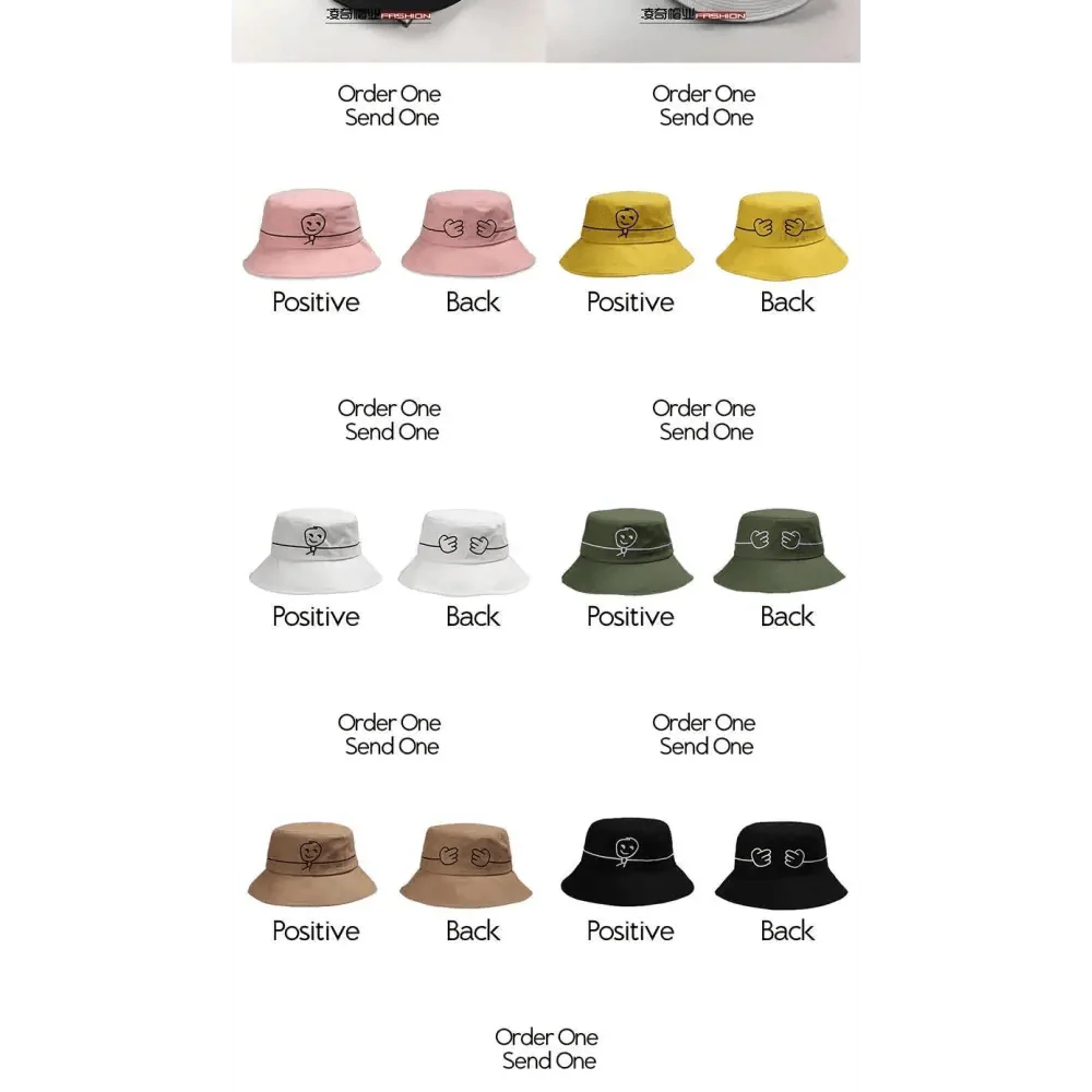 New Trendy Summer Bucket Hats For Women Men's Panama Hat Double-sided Panama Sun Fishing Hat Fisherman Cap for Boys/Girls Stevvex