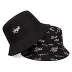 New Trendy Summer Bucket Hats For Women Men's Panama Hat Double-sided Panama Sun Fishing Hat Fisherman Cap for Boys/Girls Stevvex
