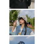 New Trendy Summer Bucket Hats For Women Men's Panama Hat Double-sided Panama Sun Fishing Hat Fisherman Cap for Boys/Girls Stevvex