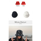 New Trendy Summer Bucket Hats For Women Men's Panama Hat Double-sided Panama Sun Fishing Hat Fisherman Cap for Boys/Girls Stevvex