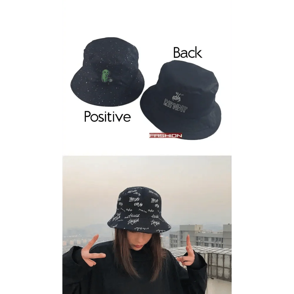 New Trendy Summer Bucket Hats For Women Men's Panama Hat Double-sided Panama Sun Fishing Hat Fisherman Cap for Boys/Girls Stevvex