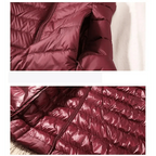 New Trendy Ultra Light Women's Duck Down Vest Jacket Autumn/Winter High collar Sleeveless Coat For Girls Stevvex