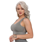 New Trendy Women's T-shirts Workout Sports Bra Yoga Vest Backless Solid Quick Dry Running Gym Sport bra Yoga Shirts Stevvex