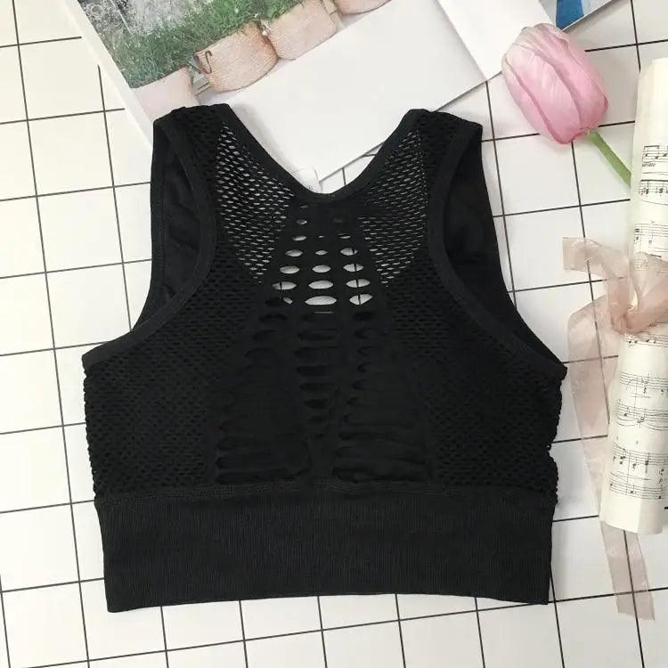 New Trendy Women's T-shirts Workout Sports Bra Yoga Vest Backless Solid Quick Dry Running Gym Sport bra Yoga Shirts Stevvex