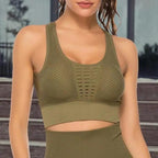 New Trendy Women's T-shirts Workout Sports Bra Yoga Vest Backless Solid Quick Dry Running Gym Sport bra Yoga Shirts Stevvex