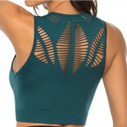 New Trendy Women's T-shirts Workout Sports Bra Yoga Vest Backless Solid Quick Dry Running Gym Sport bra Yoga Shirts Stevvex