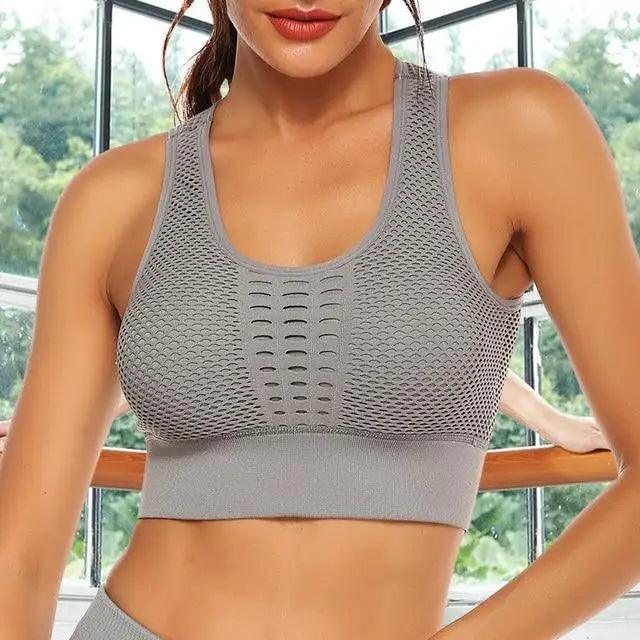 New Trendy Women's T-shirts Workout Sports Bra Yoga Vest Backless Solid Quick Dry Running Gym Sport bra Yoga Shirts Stevvex