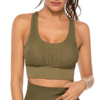 New Trendy Women's T-shirts Workout Sports Bra Yoga Vest Backless Solid Quick Dry Running Gym Sport bra Yoga Shirts Stevvex