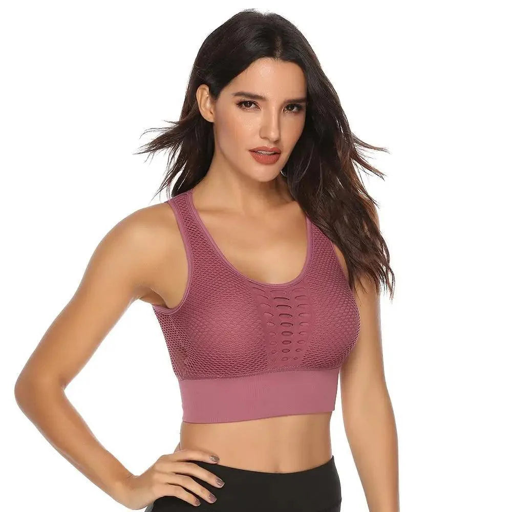 New Trendy Women's T-shirts Workout Sports Bra Yoga Vest Backless Solid Quick Dry Running Gym Sport bra Yoga Shirts Stevvex